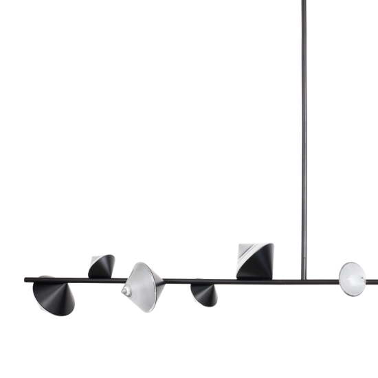 Lampa wisząca CONE LED 130 cm, czarna - zdjęcie produktu