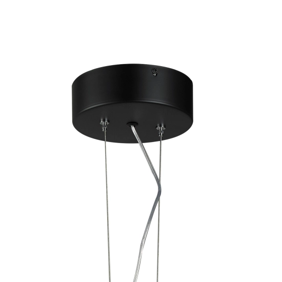 Lampa wisząca ACIRCULO 50 cm - czarny ring LED - zdjęcie produktu
