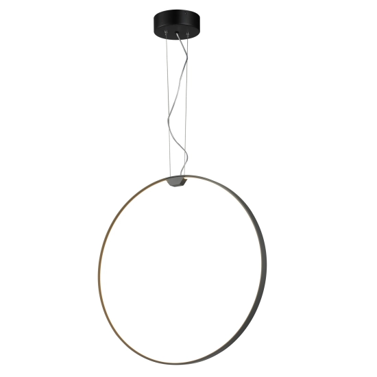 Lampa wisząca ACIRCULO 60 cm - czrny ring LED - zdjęcie produktu