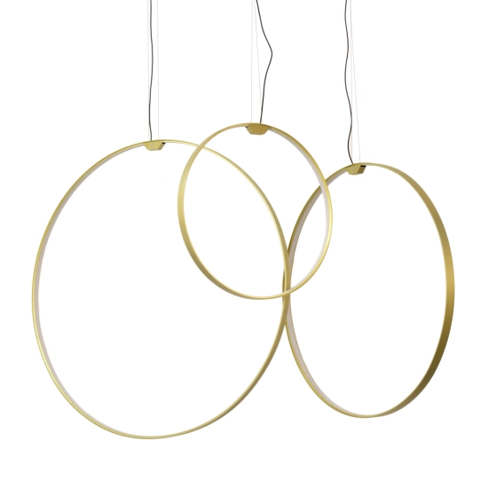 Lampa wisząca ACIRCULO 60 cm - zloty ring LED - zdjęcie produktu