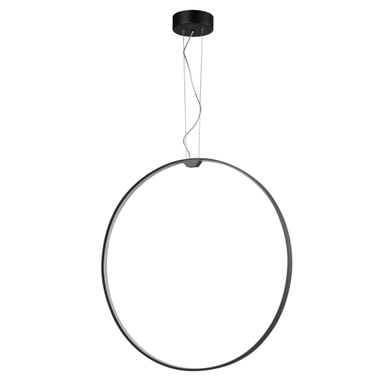 Lampa wisząca ACIRCULO 74 cm - czrny ring LED - zdjęcie produktu