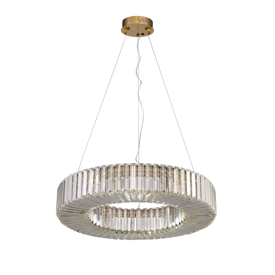 Lampa wisząca CRISTAL LED złota 60 cm - zdjęcie produktu