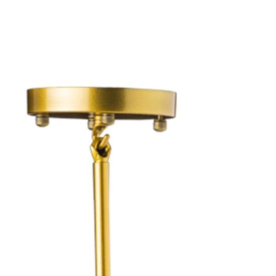 Lampa wisząca MODERN ORCHID-6 złoto szara 130 cm - zdjęcie produktu