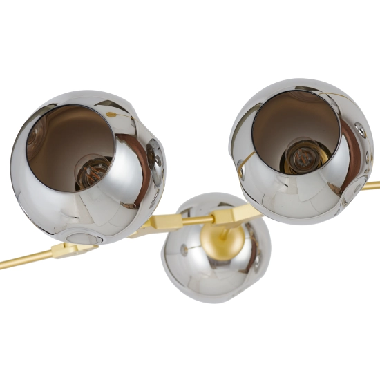 Lampa wisząca MODERN ORCHID-9 złoto szara 150 cm - zdjęcie produktu