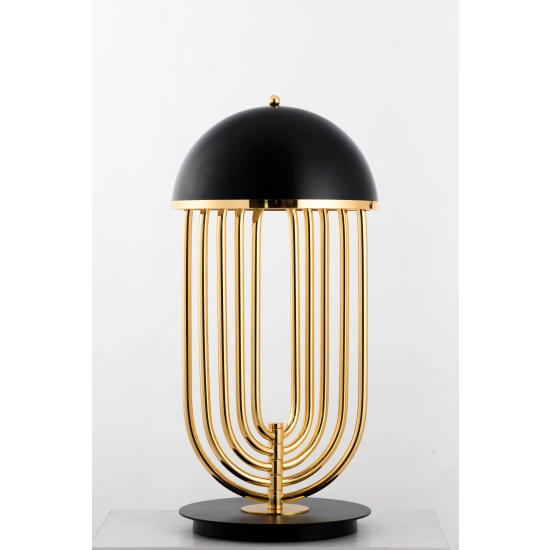 Lampa stołowa DOLCE VITA czarno złota 60 cm - zdjęcie produktu