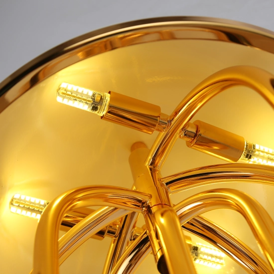 Lampa stołowa DOLCE VITA biało złota 60 cm - zdjęcie produktu