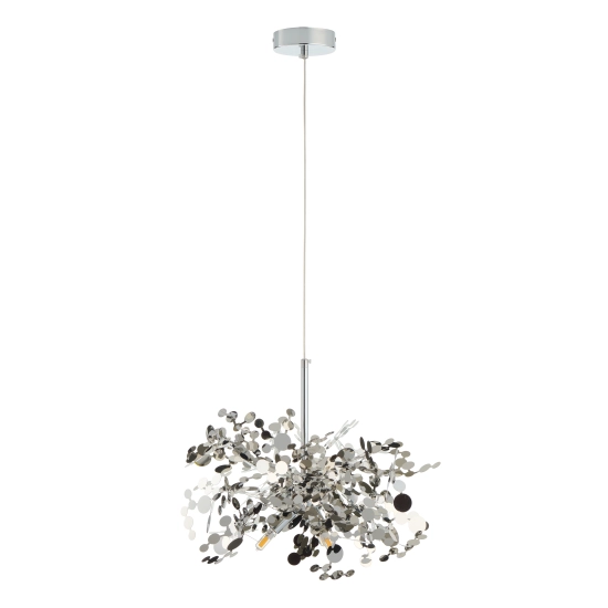 Lampa wisząca MONETTI 40 cm - chrom, dekoracyjna - zdjęcie produktu