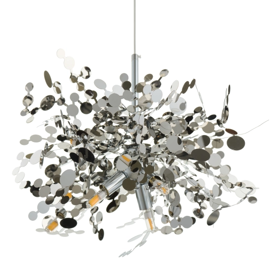 Lampa wisząca MONETTI 40 cm - chrom, dekoracyjna - zdjęcie produktu