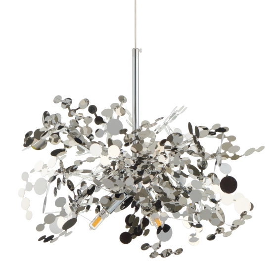 Lampa wisząca MONETTI 40 cm - chrom, dekoracyjna - zdjęcie produktu