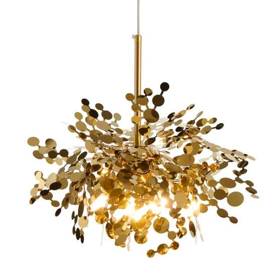 Lampa wisząca MONETTI 40 cm - złota, dekoracyjna - zdjęcie produktu