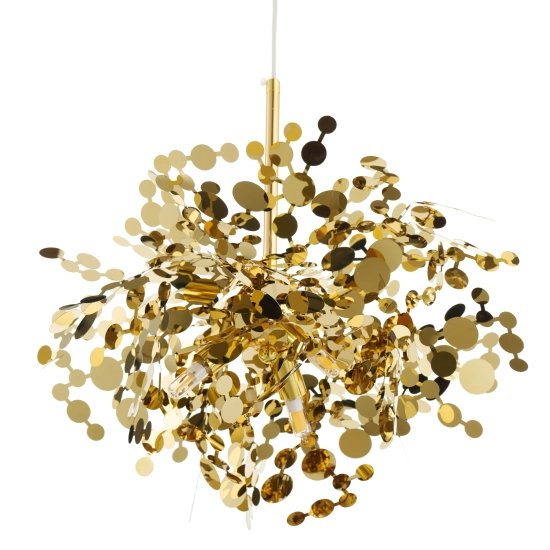 Lampa wisząca MONETTI 40 cm - złota, dekoracyjna - zdjęcie produktu