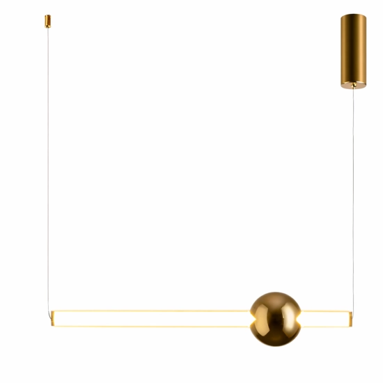 Lampa wisząca O-LINE 63 - LED, 63 cm, złoty połysk - zdjęcie produktu