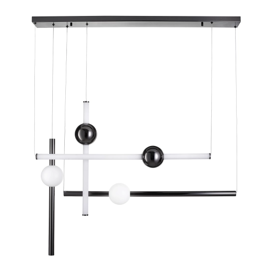 Lampa wisząca O-LINE L-4 LED czarna 110 cm - zdjęcie produktu