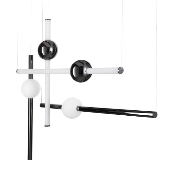 Lampa wisząca O-LINE L-4 LED czarna 110 cm - zdjęcie produktu