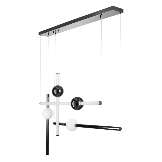 Lampa wisząca O-LINE L-4 LED czarna 110 cm - zdjęcie produktu
