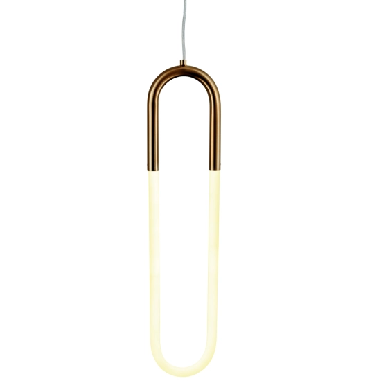 Lampa wisząca U-SHAPE mosiądz 60 cm - zdjęcie produktu