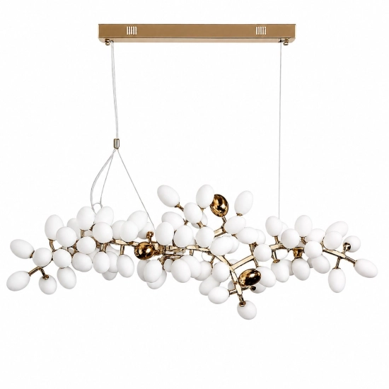 Lampa wisząca VALENTINA 150 cm biało złota - zdjęcie produktu