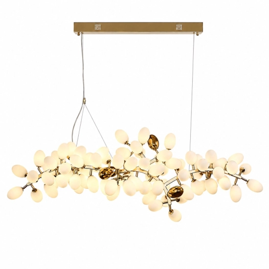Lampa wisząca VALENTINA 150 cm biało złota - zdjęcie produktu