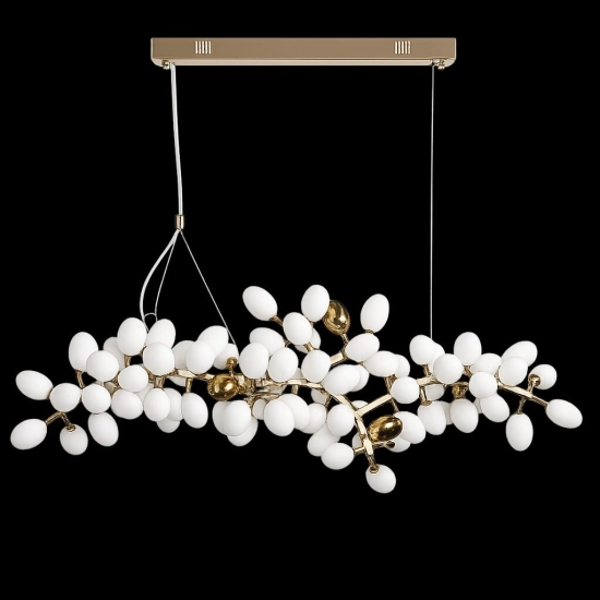 Lampa wisząca VALENTINA 150 cm biało złota - zdjęcie produktu