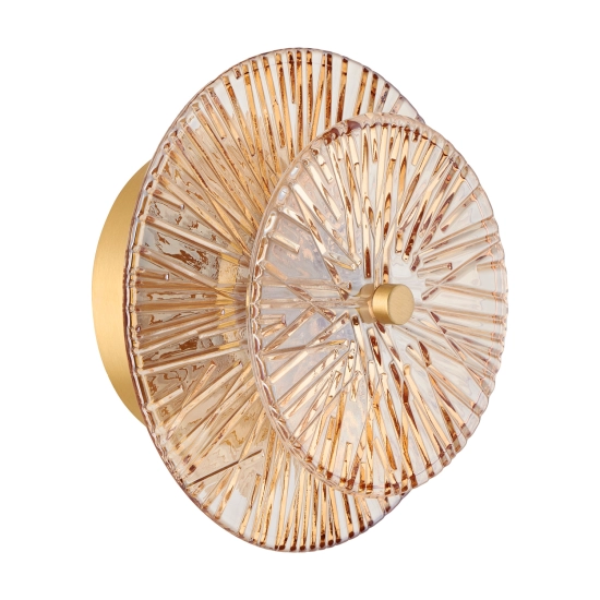 Lampa ścienna LUXIO LED bursztynowa 20 cm - zdjęcie produktu