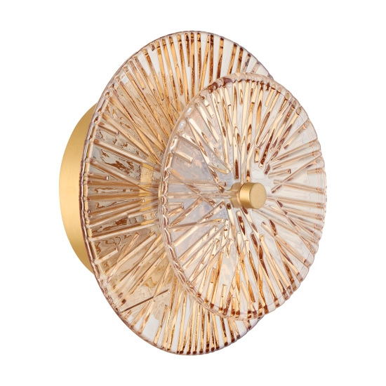 Lampa ścienna LUXIO LED bursztynowa 20 cm - zdjęcie produktu