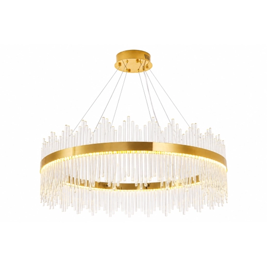 Lampa wisząca HESTIA 100 cm – żyrandol LED, złoty do salonu - zdjęcie produktu