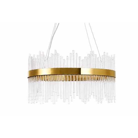 Lampa wisząca HESTIA 60 cm – żyrandol LED, złoty do salonu - zdjęcie produktu