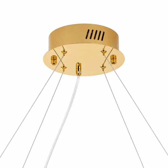Lampa wisząca HESTIA 80 cm – żyrandol LED, złoty do salonu - zdjęcie produktu