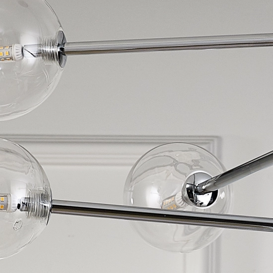 Lampa wisząca SOLA chrom 75 cm - zdjęcie produktu