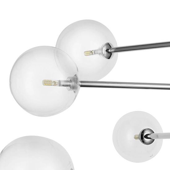 Lampa wisząca SOLA chrom 75 cm - zdjęcie produktu