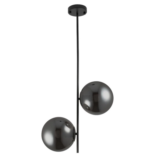 Lampa wisząca VENUS-2 czarna przydymiona 44 cm - zdjęcie produktu
