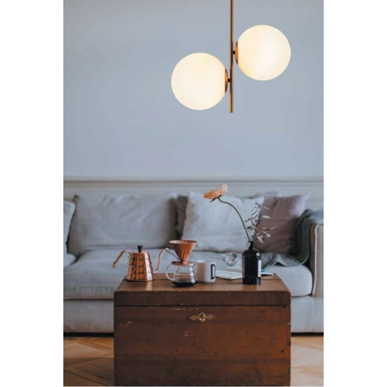 Lampa wisząca VENUS-2 czarna przydymiona 44 cm - zdjęcie produktu