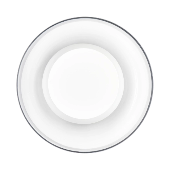 Lampa ścienna DONUT 18 – LED, szkło transparentne, biały środek - zdjęcie produktu