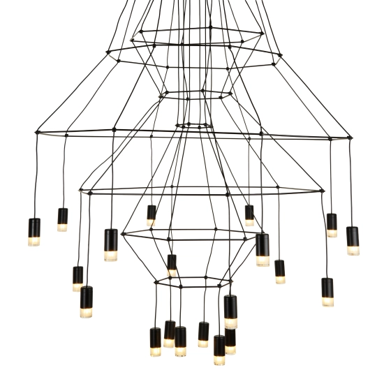 Lampa wisząca LINEA-20 czarna 120cm - zdjęcie produktu