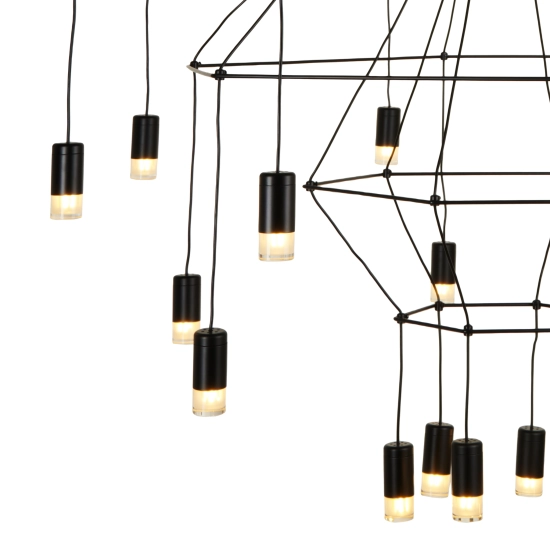 Lampa wisząca LINEA-20 czarna 120cm - zdjęcie produktu