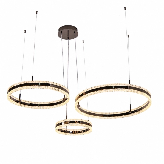 Lampa wisząca ARKADIA LED Trio 40/60/80 cm – tytan - zdjęcie produktu