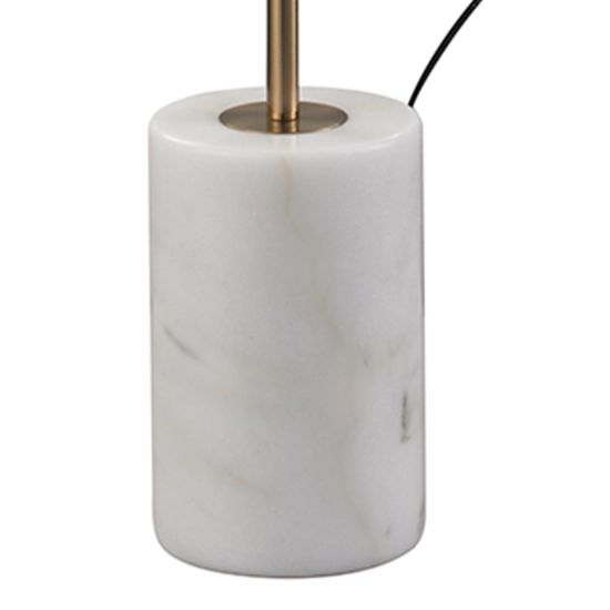 Lampa podłogowa ze stolikiem VINCENT złota 146 cm - zdjęcie produktu