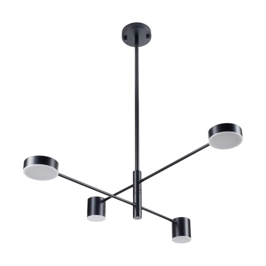 Lampa wisząca CLEX - 4P LED czarna 100 cm - zdjęcie produktu