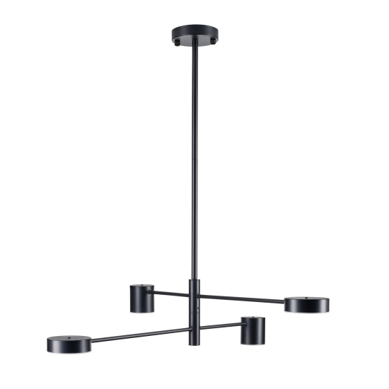Lampa wisząca CLEX - 4P LED czarna 100 cm - zdjęcie produktu