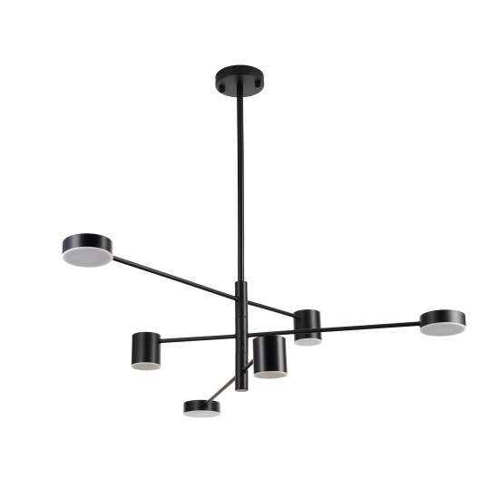 Lampa wisząca CLEX - 6P LED czarna 100 cm - zdjęcie produktu