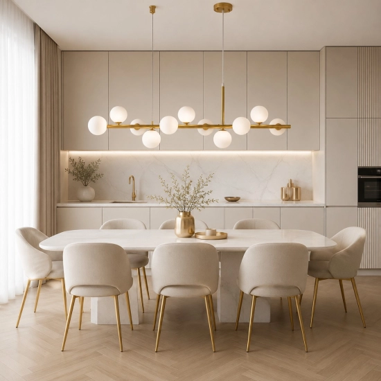 Lampa wisząca MINI MOON 100 cm - złota - zdjęcie produktu