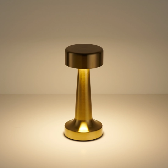 Lampa stołowa TAVOLO A LED dotykowa złota 21 cm - zdjęcie produktu