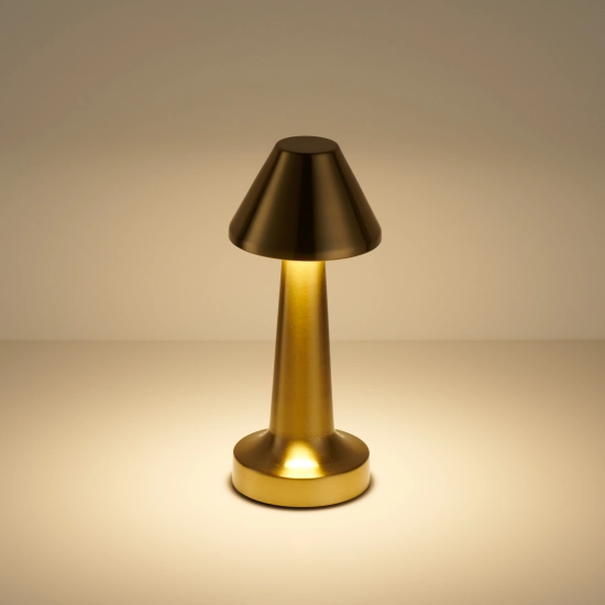 Lampa stołowa TAVOLO B LED dotykowa złota 22 cm - zdjęcie produktu