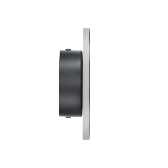 Lampa ścienna NYX 15 cm - LED okrągła, metalowa, czarna - zdjęcie produktu