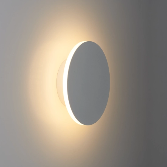 Lampa ścienna NYX 15 cm - LED okrągła, metalowa, czarna - zdjęcie produktu