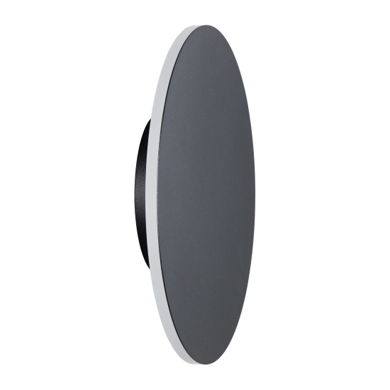 Lampa ścienna NYX 25 cm - LED okrągła, metalowa, czarna - zdjęcie produktu