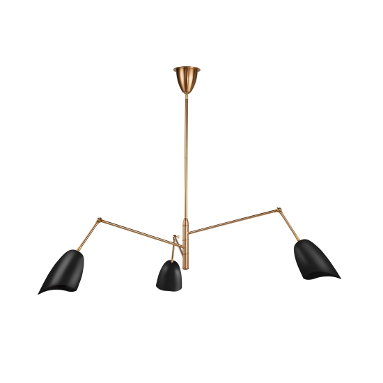 Lampa wisząca RAGNO czarna 150 cm - zdjęcie produktu