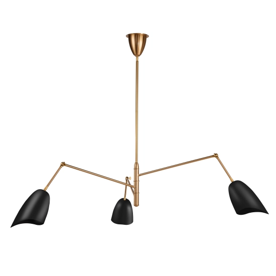 Lampa wisząca RAGNO czarna 150 cm - zdjęcie produktu