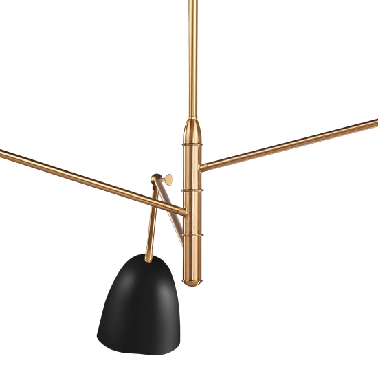 Lampa wisząca RAGNO czarna 150 cm - zdjęcie produktu