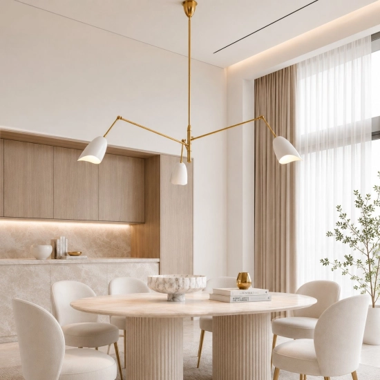 Lampa wisząca RAGNO biała 150 cm - zdjęcie produktu